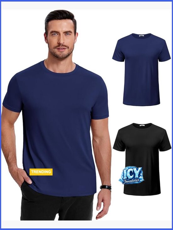 Other - Short Sleeve Crew Neck T-Shirt, Recycled Polyester Blend, Regular Fit
